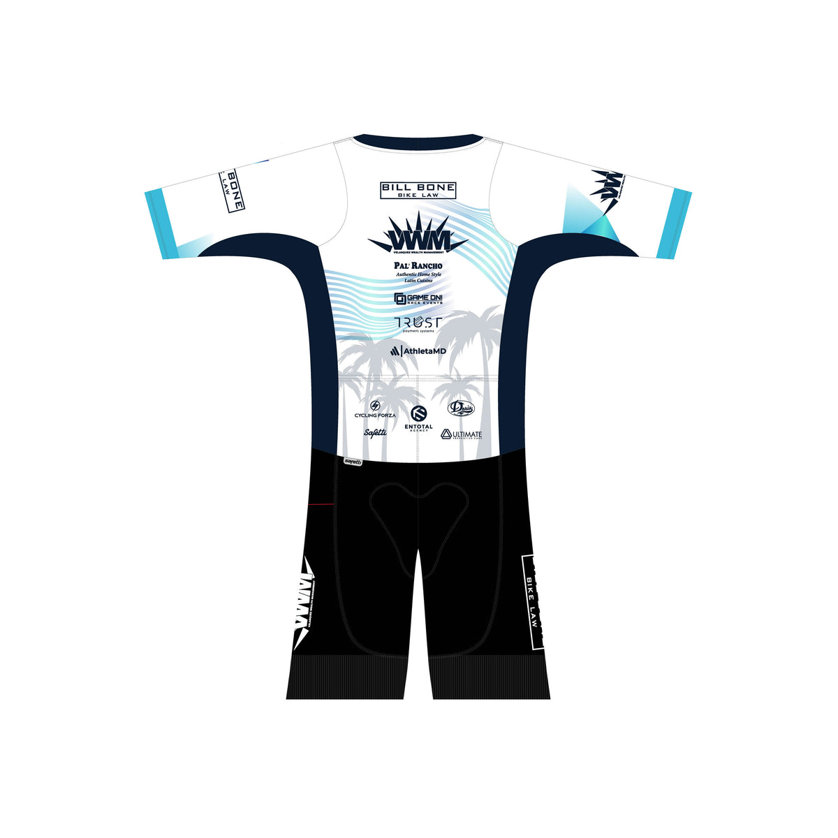 RJ'25 - Kona Performance Short Sleeve Triathlon Skinsuit. Men