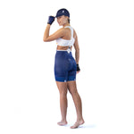 BLUE WOMEN'S BIB SHORTS WITH NAPLES STRAP