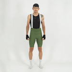 GIRONA OLIVE BIB SHORTS WITH STRAP FOR MEN