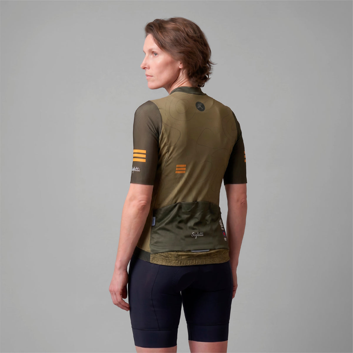 S-FIRE GREEN WOMEN’S SHORT SLEEVE CYCLING JERSEY
