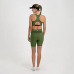 TITAN 2.0 OLIVE RUNNING SHORTS FOR WOMEN