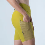 TITAN 2.0 LIME RUNNING SHORTS FOR WOMEN