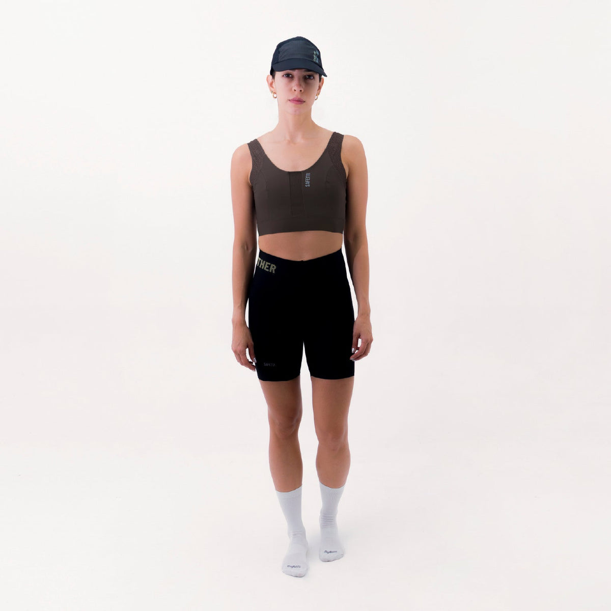 SYNK BROWN WOMEN'S RUNNING SPORTS BRA