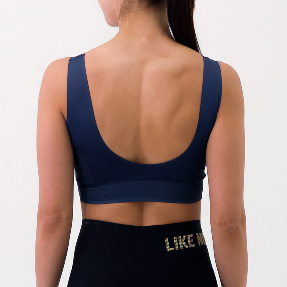 SYNK BLUE WOMEN'S RUNNING SPORTS BRA