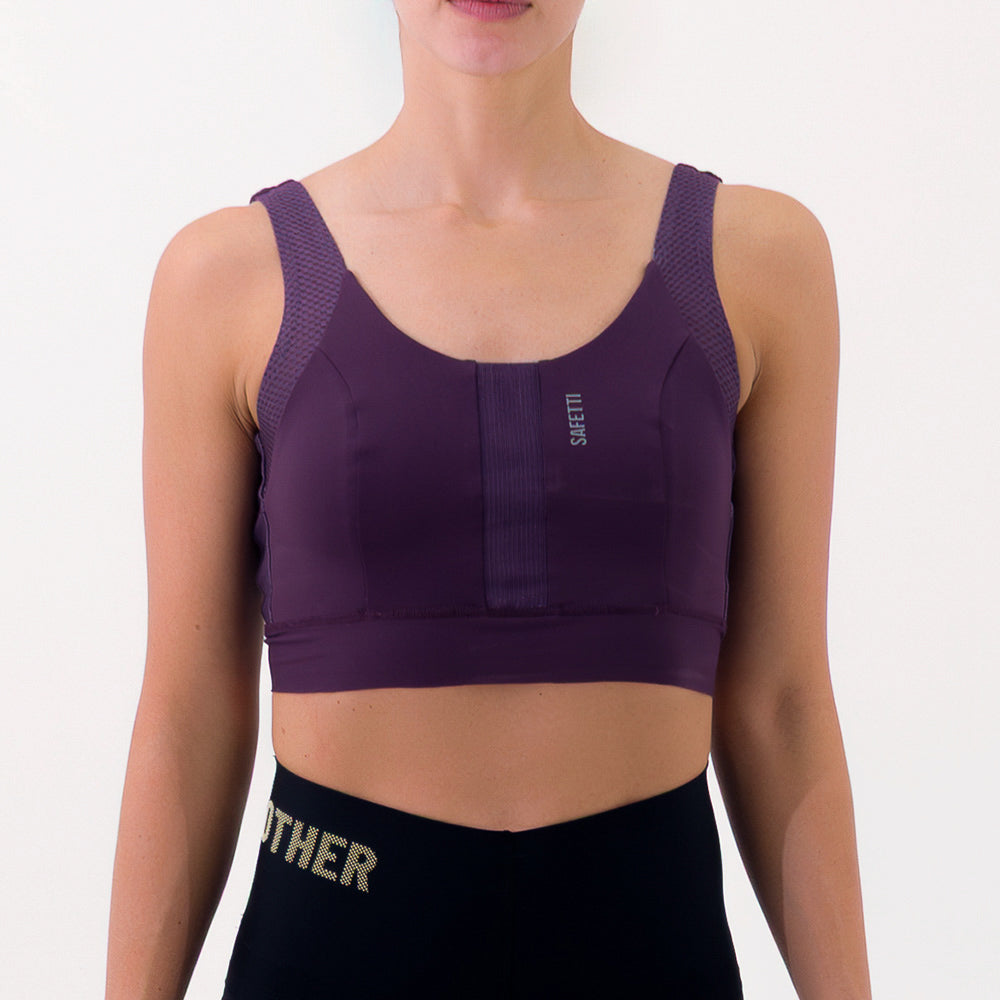 SYNK PURPLE WOMEN'S RUNNING SPORTS BRA