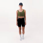 SYNK GREEN WOMEN'S RUNNING SPORTS BRA
