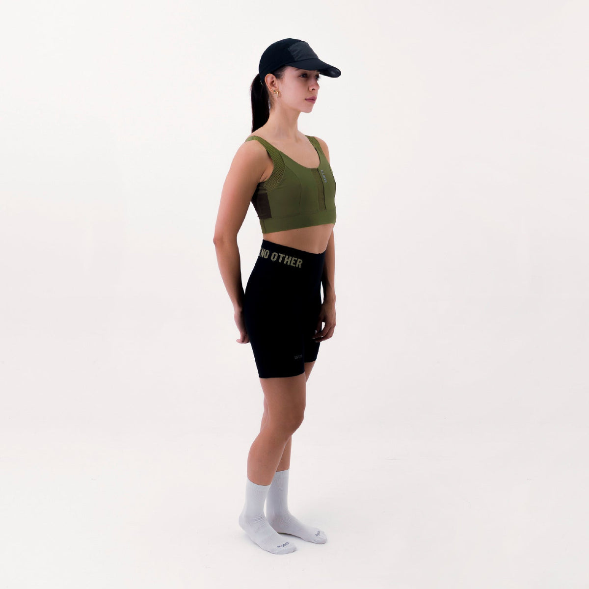 SYNK GREEN WOMEN'S RUNNING SPORTS BRA