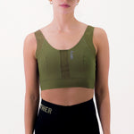 SYNK GREEN WOMEN'S RUNNING SPORTS BRA