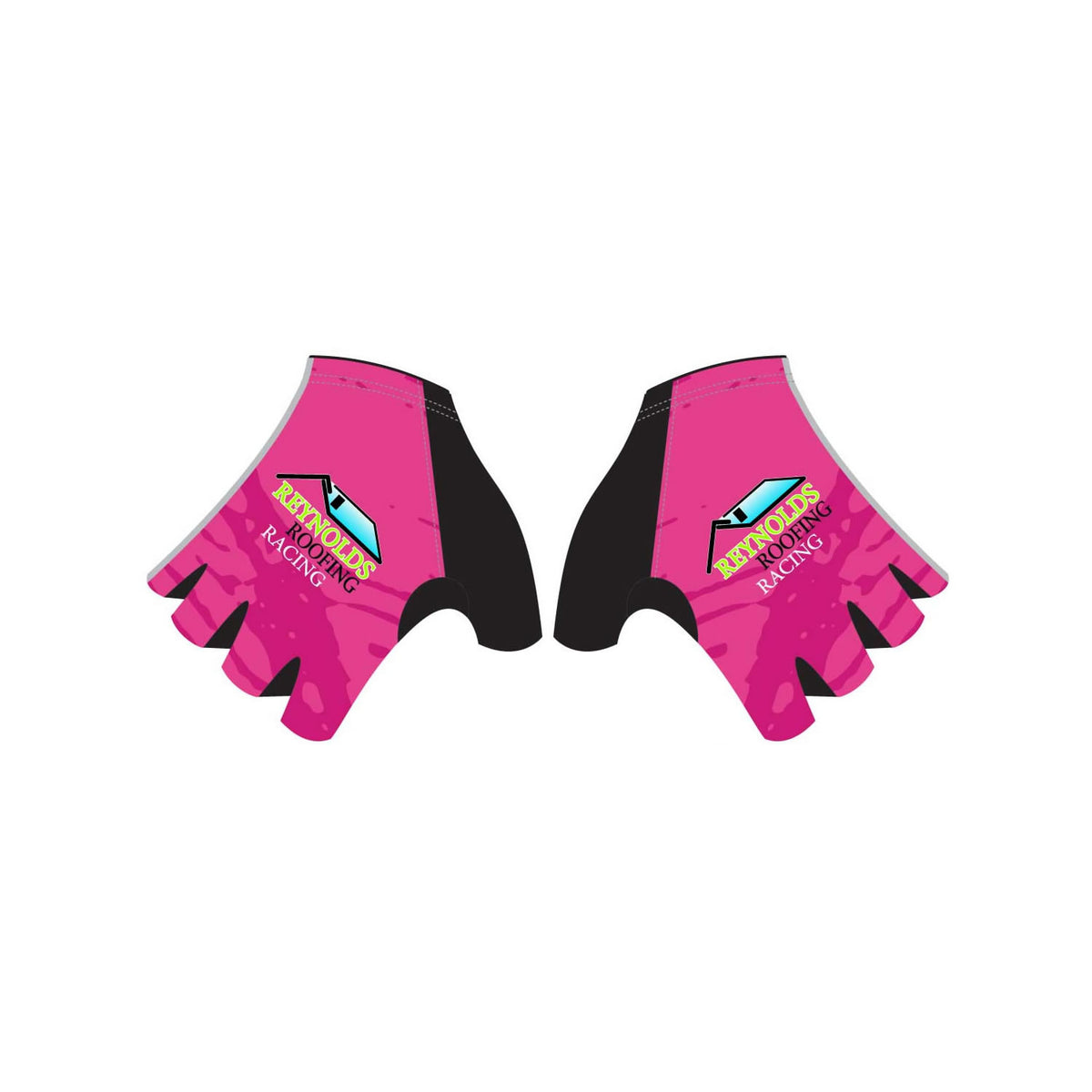 RR'26 - Short Finger Cycling Gloves Pink. Unisex