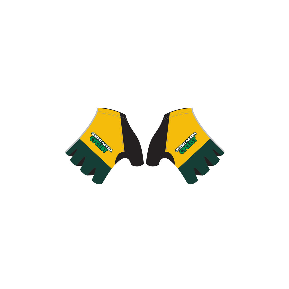 CFC'26 - Short Finger Cycling Gloves Black. Unisex