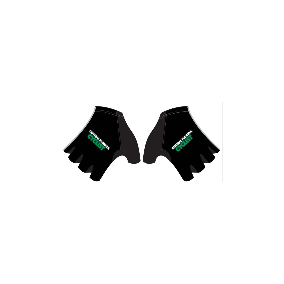 CFC'26 - Short Finger Cycling Gloves Black. Unisex