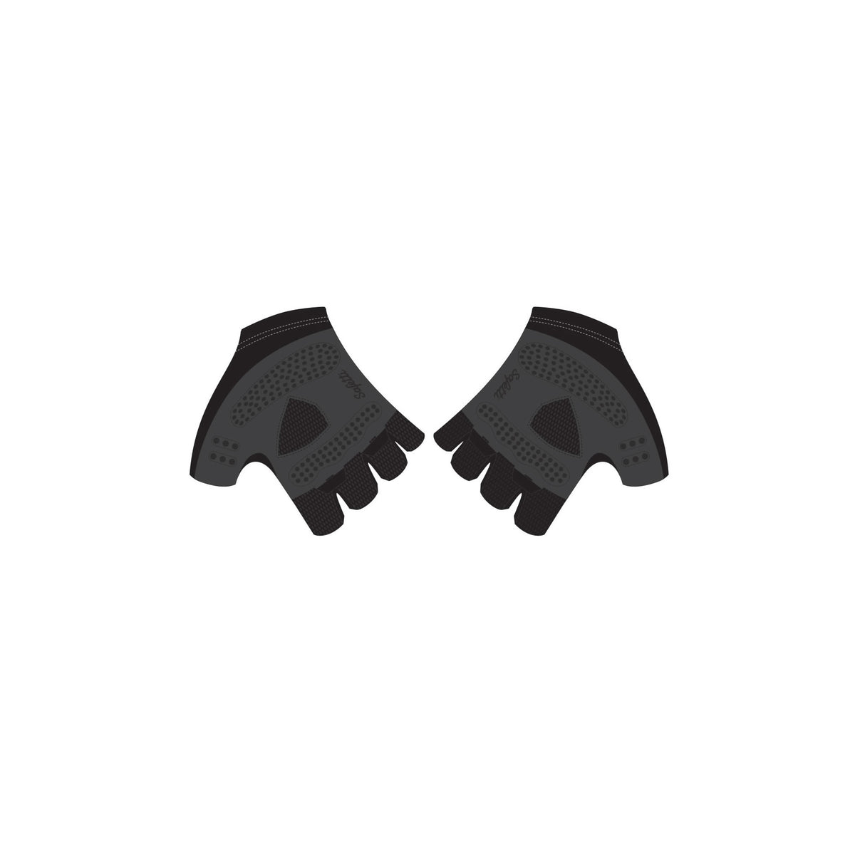 BC'26 - Short Finger Cycling Gloves Black. Unisex