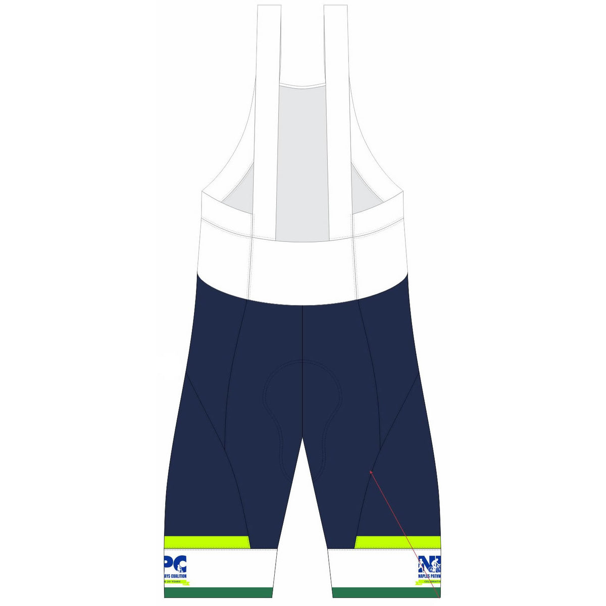 NPC'25 - Treviso Higher Rise Cycling Bib Shorts. Women