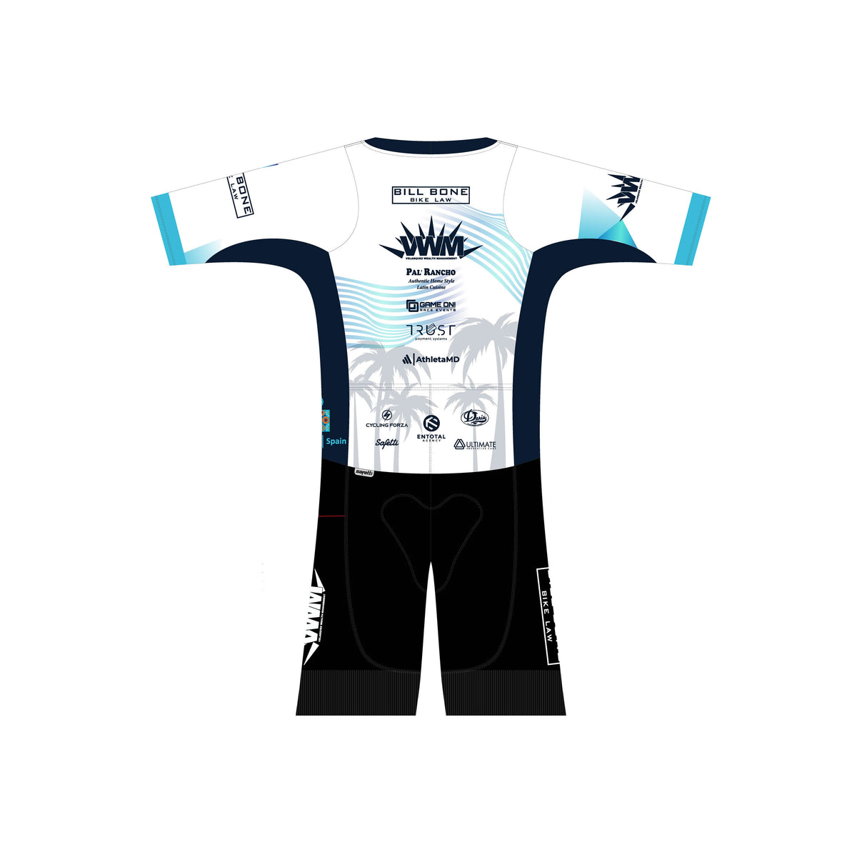 RJ'25 - Kona Performance Short Sleeve Triathlon Skinsuit Marbella. Men