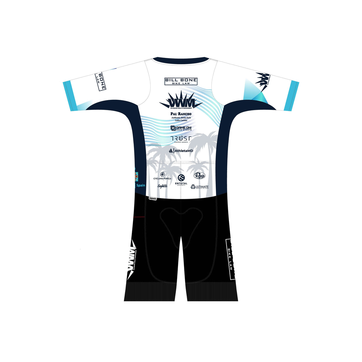 RJ'25 - Kona Performance Short Sleeve Triathlon Skinsuit Marbella. Women