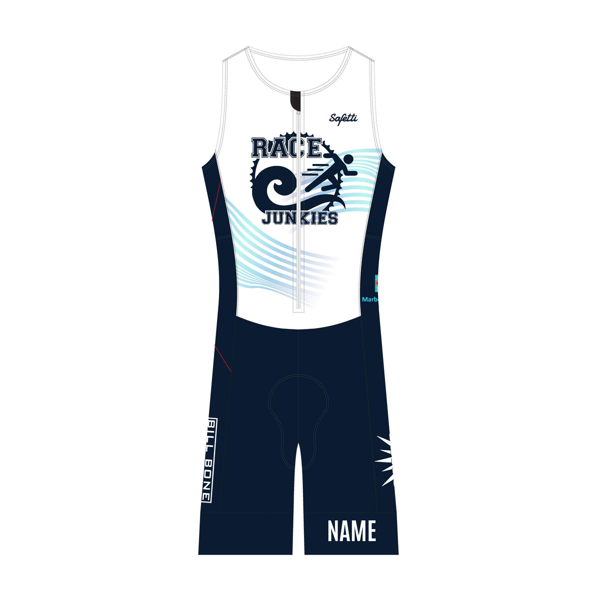 RJ'25 - AquaZero™ Sleeveless Triathlon Skinsuit Marbella. Women