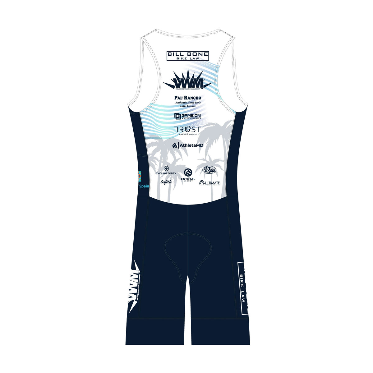 RJ'25 - AquaZero™ Sleeveless Triathlon Skinsuit Marbella. Women