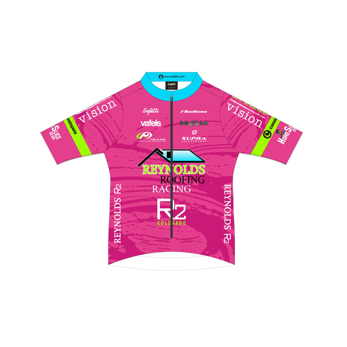 RR'25-2 - Leggero Short Sleeve Cycling Jersey Pink. Men