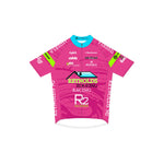 RR'25-2 - Basic Short Sleeve Cycling Jersey Pink (4-12). Junior