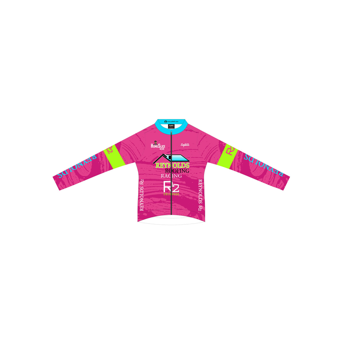 RR'25-2 - Leggero Long Sleeve Cycling Jersey Pink. Men