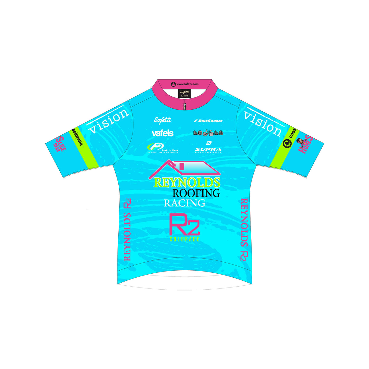 RR'25-2 - Leggero Short Sleeve Cycling Jersey Blue. Men