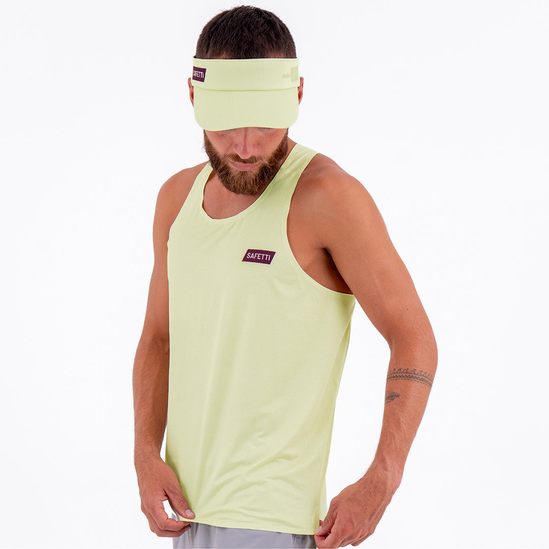 LEVIT YELLOW MEN’S RUNNING TANK TOP