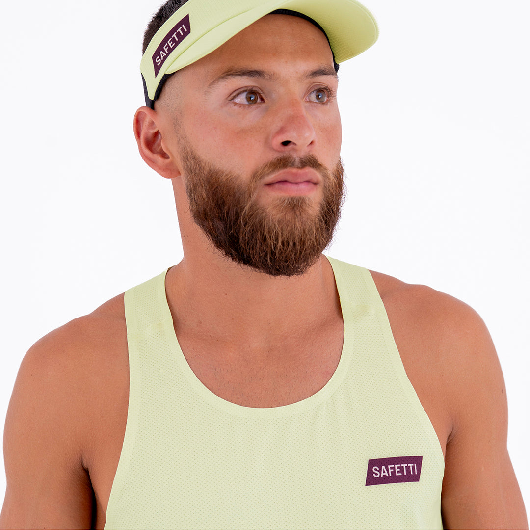 LEVIT YELLOW MEN’S RUNNING TANK TOP