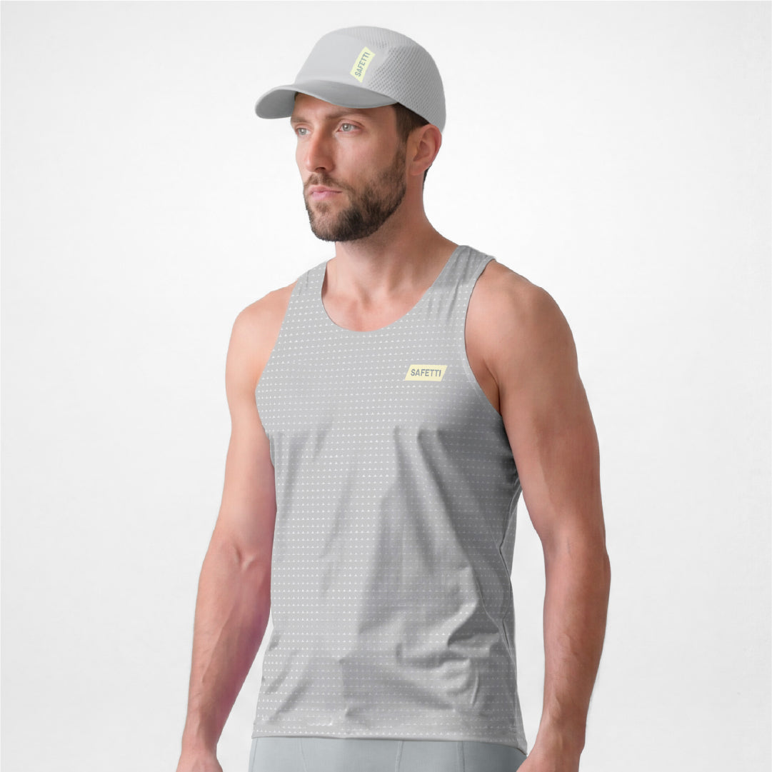 04959H Levit Sleeveless Running Jersey STONE GRAY