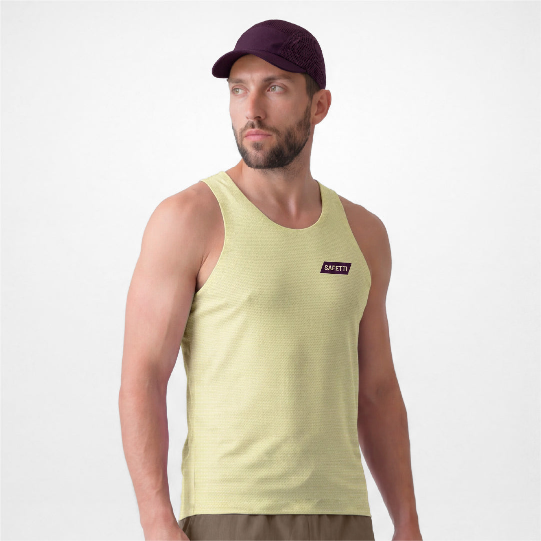 04959H Levit Sleeveless Running Jersey YELLOW
