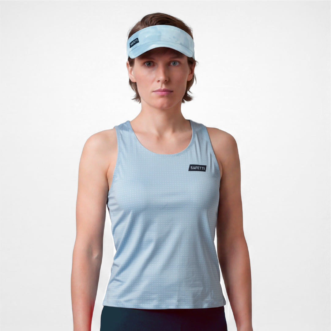 04964H Levit Sleeveless Running Jersey BLUE AURA