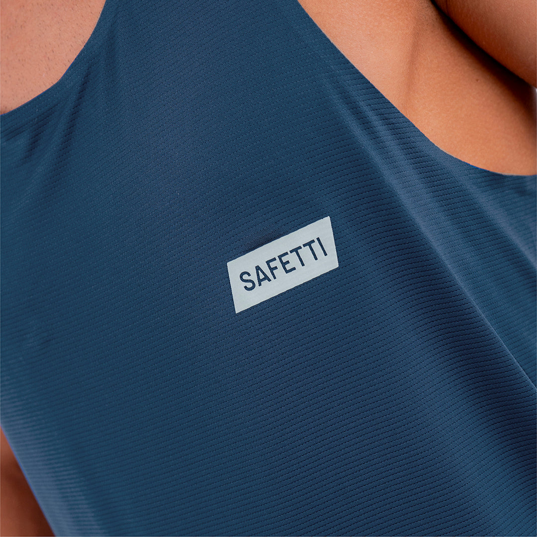 LEVIT DARK BLUE MEN’S RUNNING TANK TOP