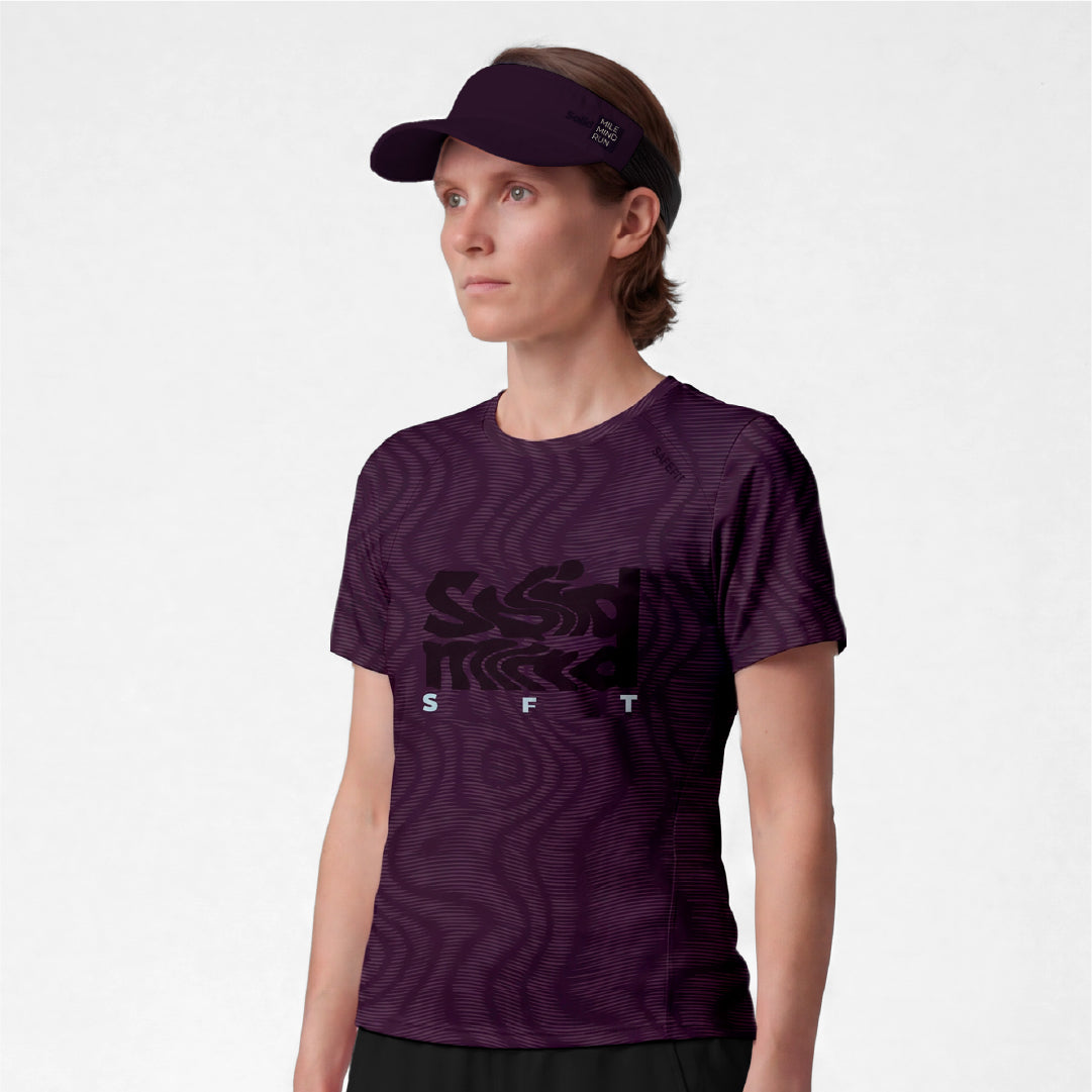 07968H PRO 405 Short Sleeve Running Jersey PLUM