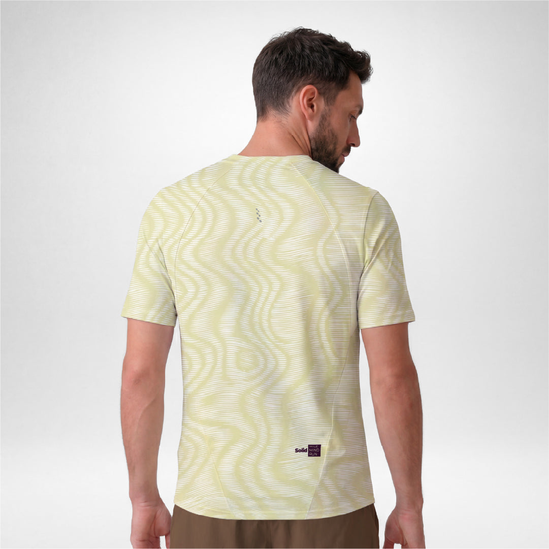 07971H PRO 405 Short Sleeve Running Jersey YELLOW