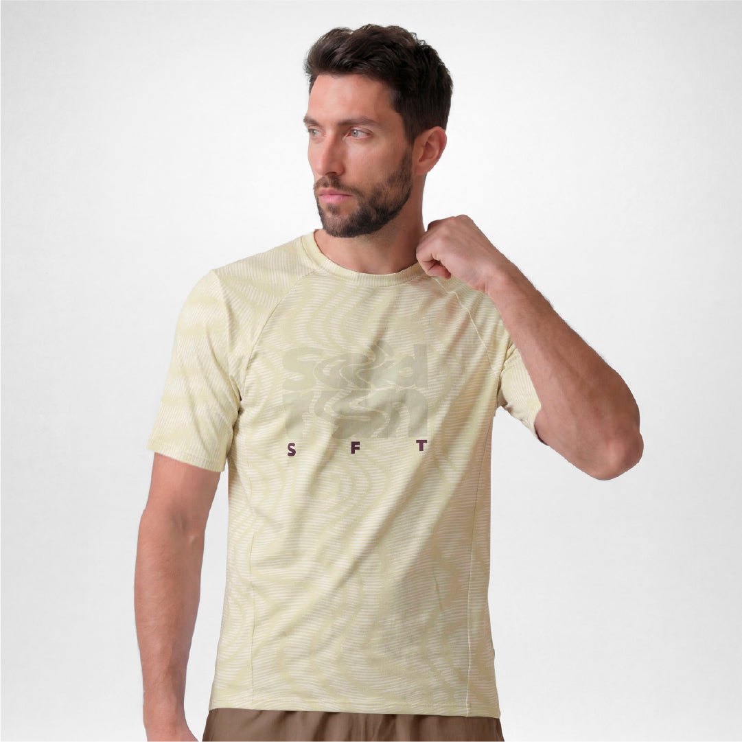 07971H PRO 405 Short Sleeve Running Jersey YELLOW