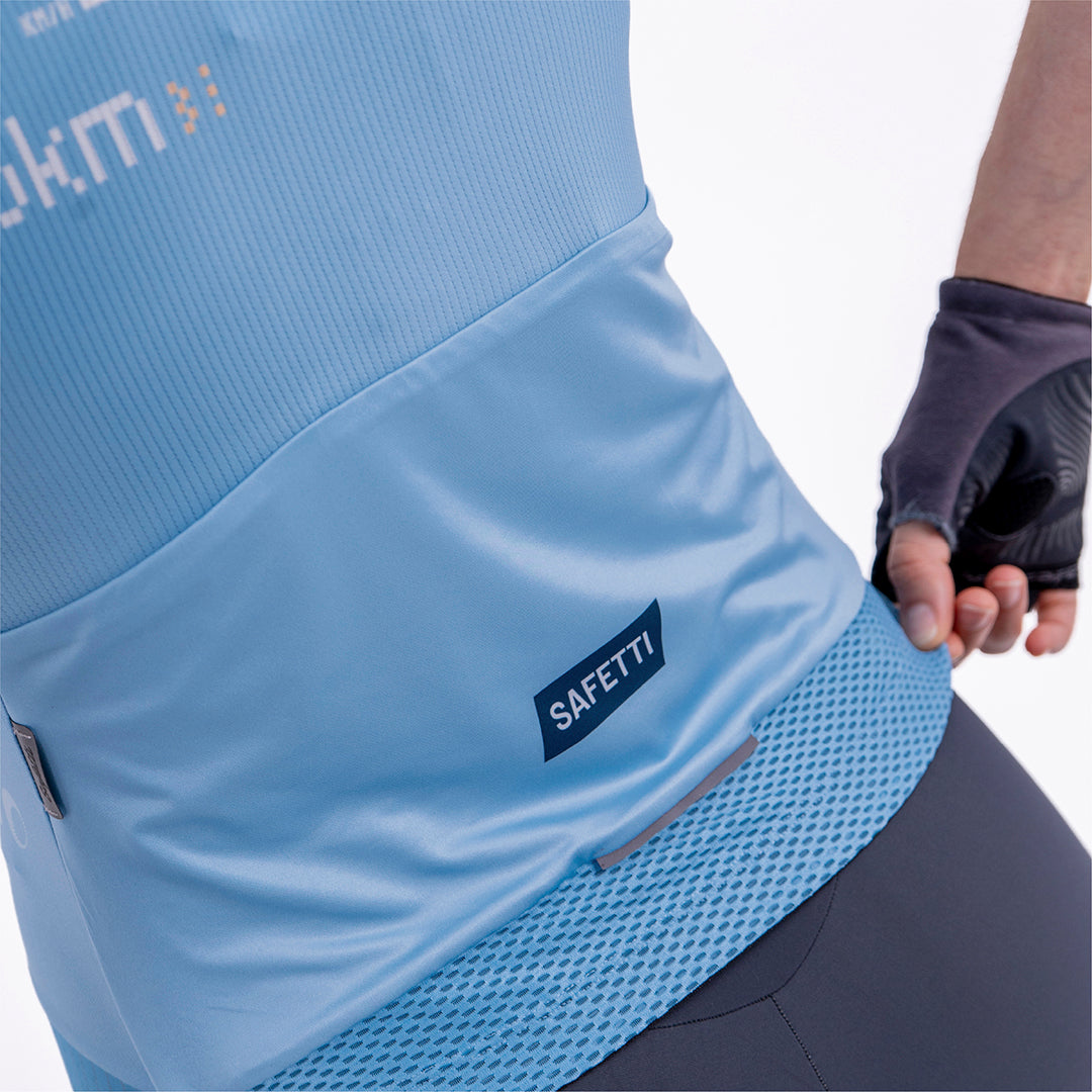 SOLID BLU AURA WOMEN’S SHORT SLEEVE CYCLING JERSEY