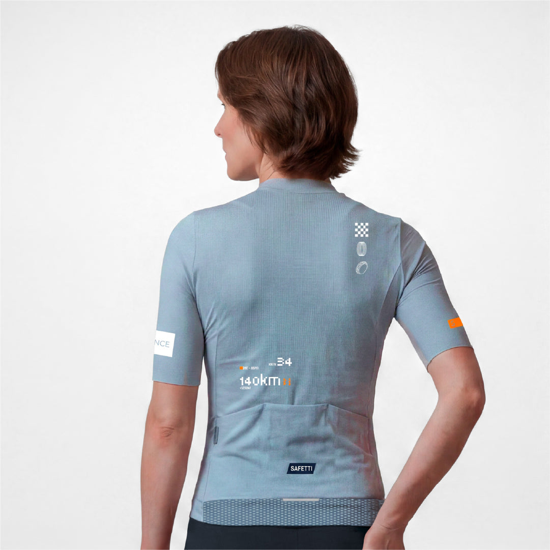 11966H Leggero Short Sleeve Cycling Jersey BLUE AURA