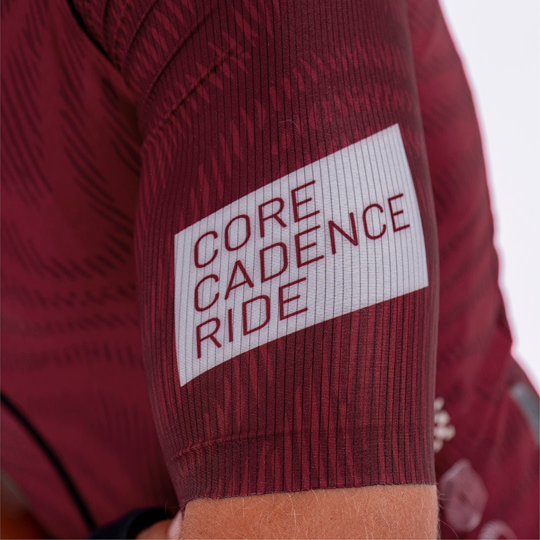 PLUMWIME BURGUNDY WOMEN’S SHORT SLEEVE CYCLING JERSEY