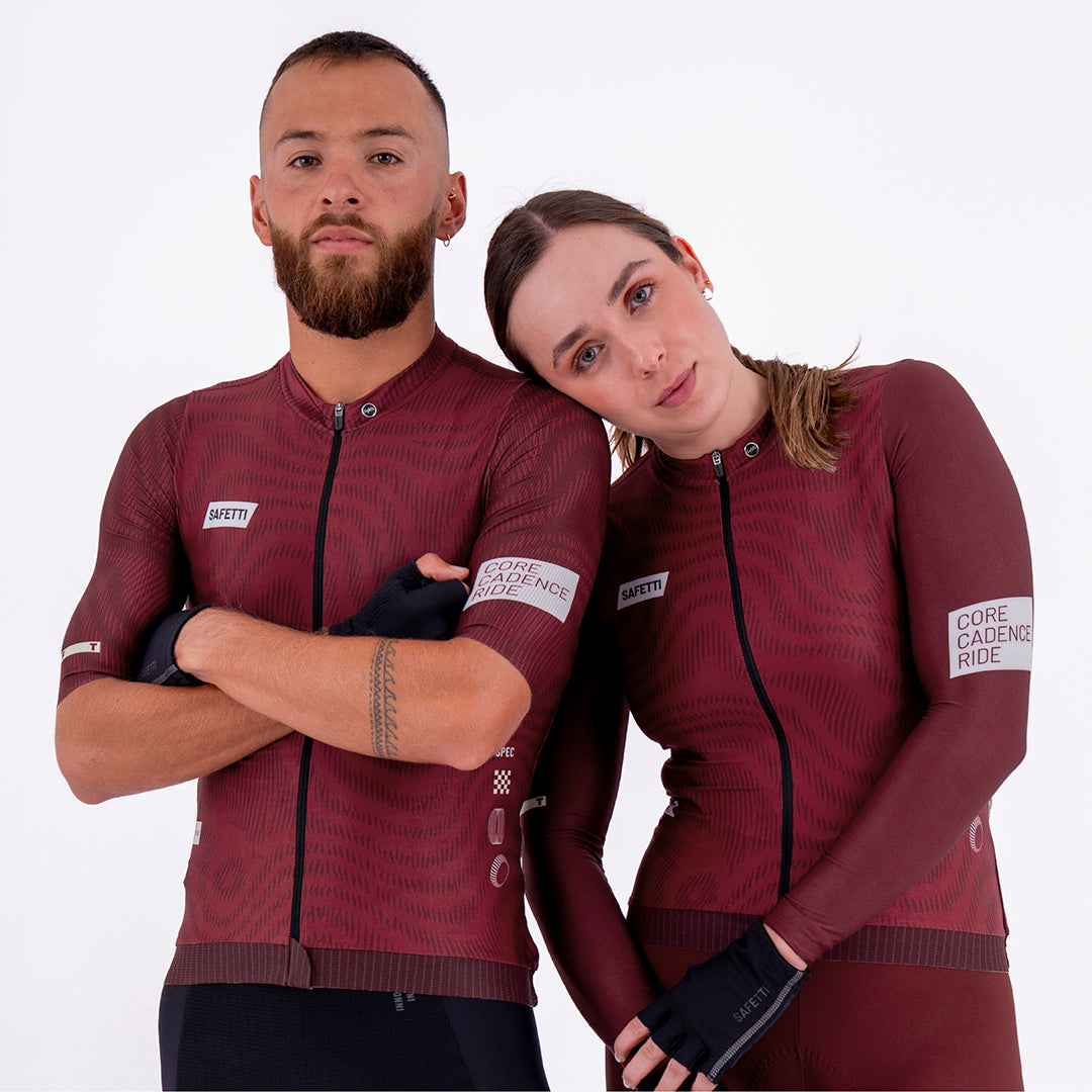 PLUMWIME BURGUNDY WOMEN’S SHORT SLEEVE CYCLING JERSEY