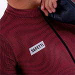 PLUMWIME BURGUNDY MEN’S SHORT SLEEVE CYCLING JERSEY