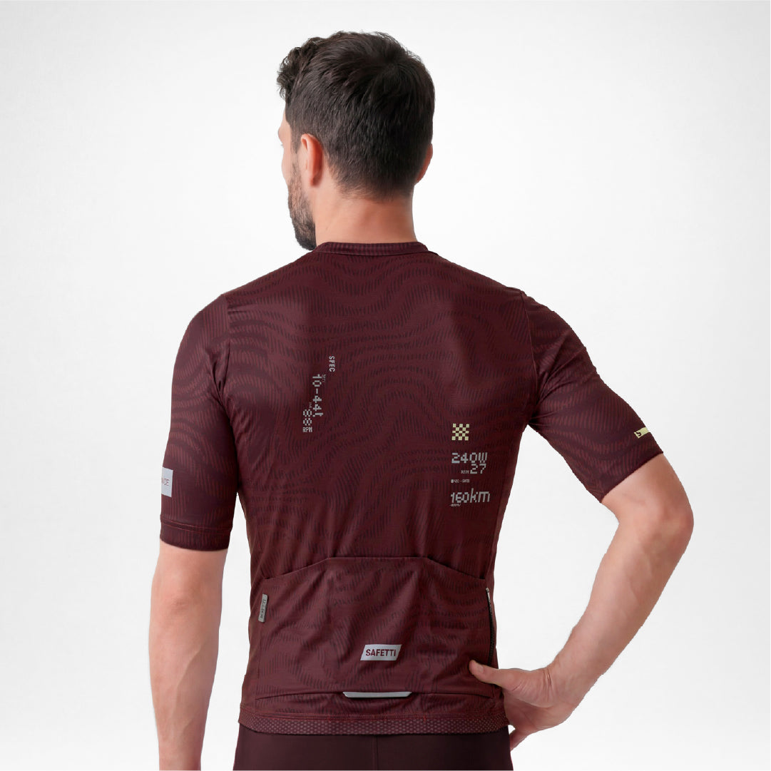11975H Leggero Short Sleeve Cycling Jersey PLUM WINE