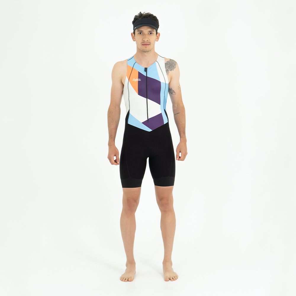 Pre-order - Slice - Aquaspeed - Mesh Lotto Triathlon Skinsuit. Men