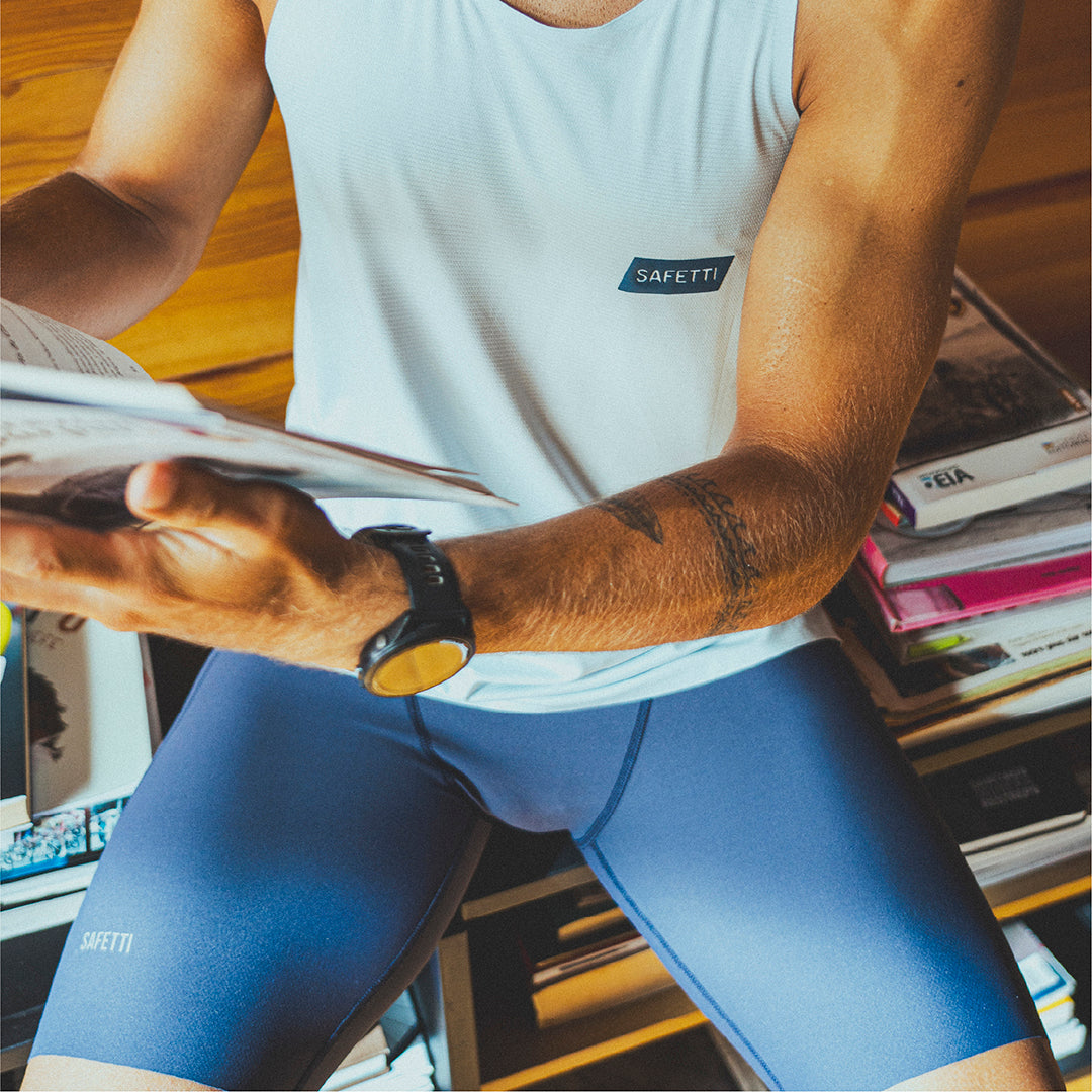 TITÁN EVO DARK BLUE MEN’S RUNNING SHORTS
