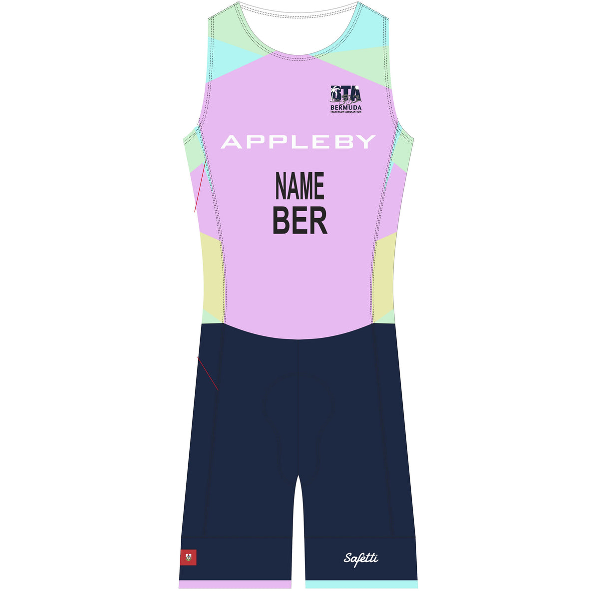 BTA - CARIFTA - ITU Acqua Zero Sleeveless Triathlon SkinSuit. Women