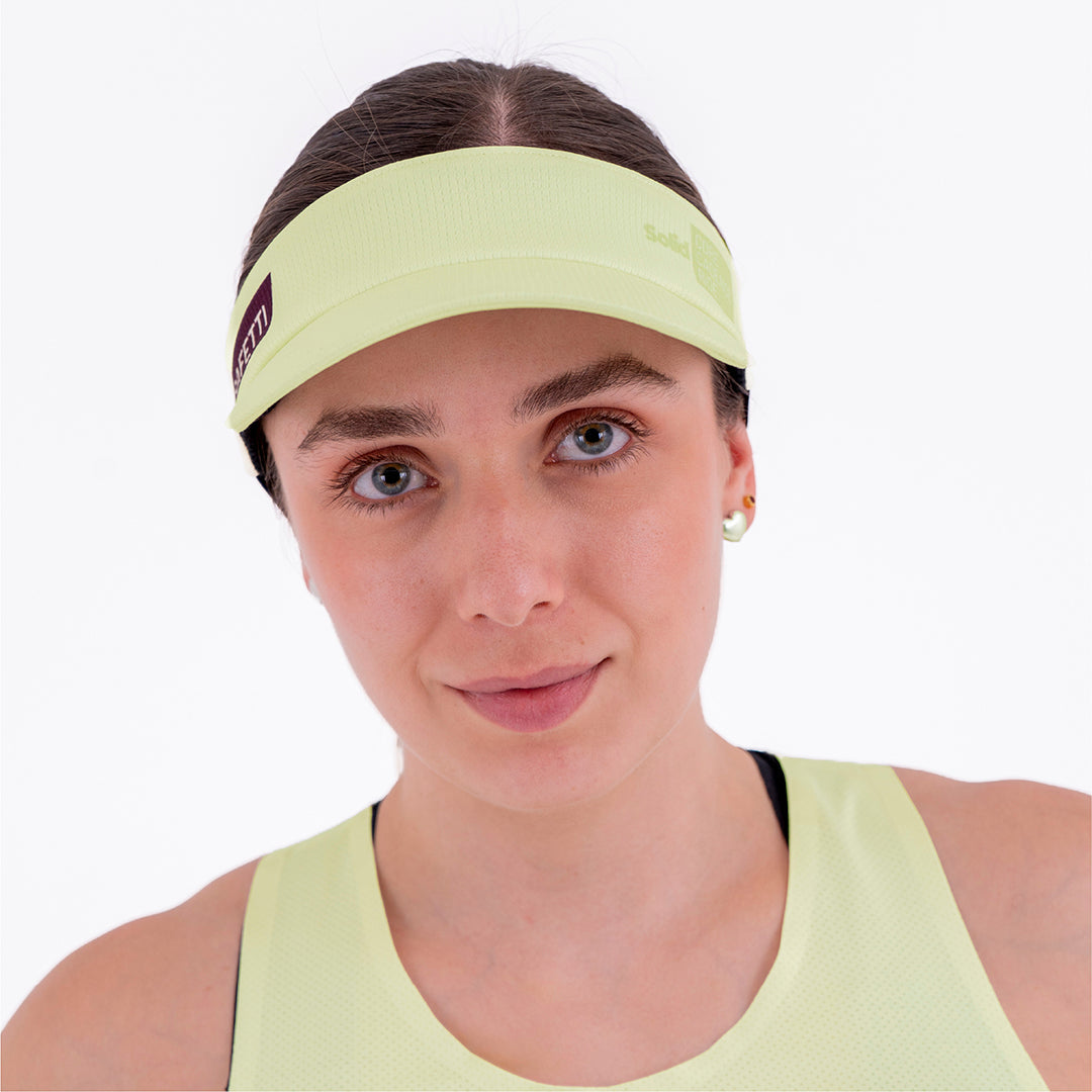 SOLID YELLOW UNISEX RUNNING VISOR