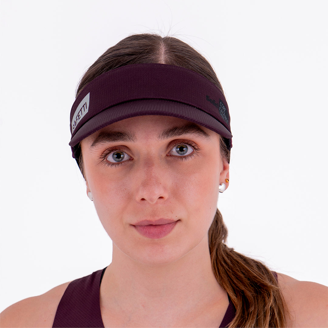 SOLID PLUM UNISEX RUNNING VISOR