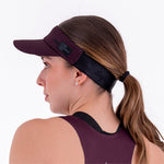 SOLID PLUM UNISEX RUNNING VISOR