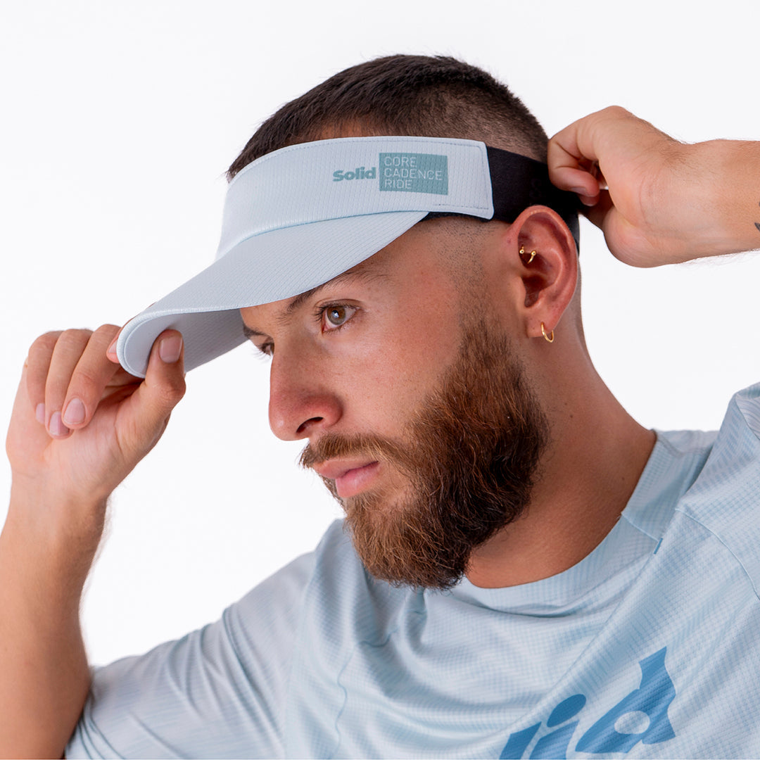 SOLID LIGHT BLUE UNISEX RUNNING VISOR