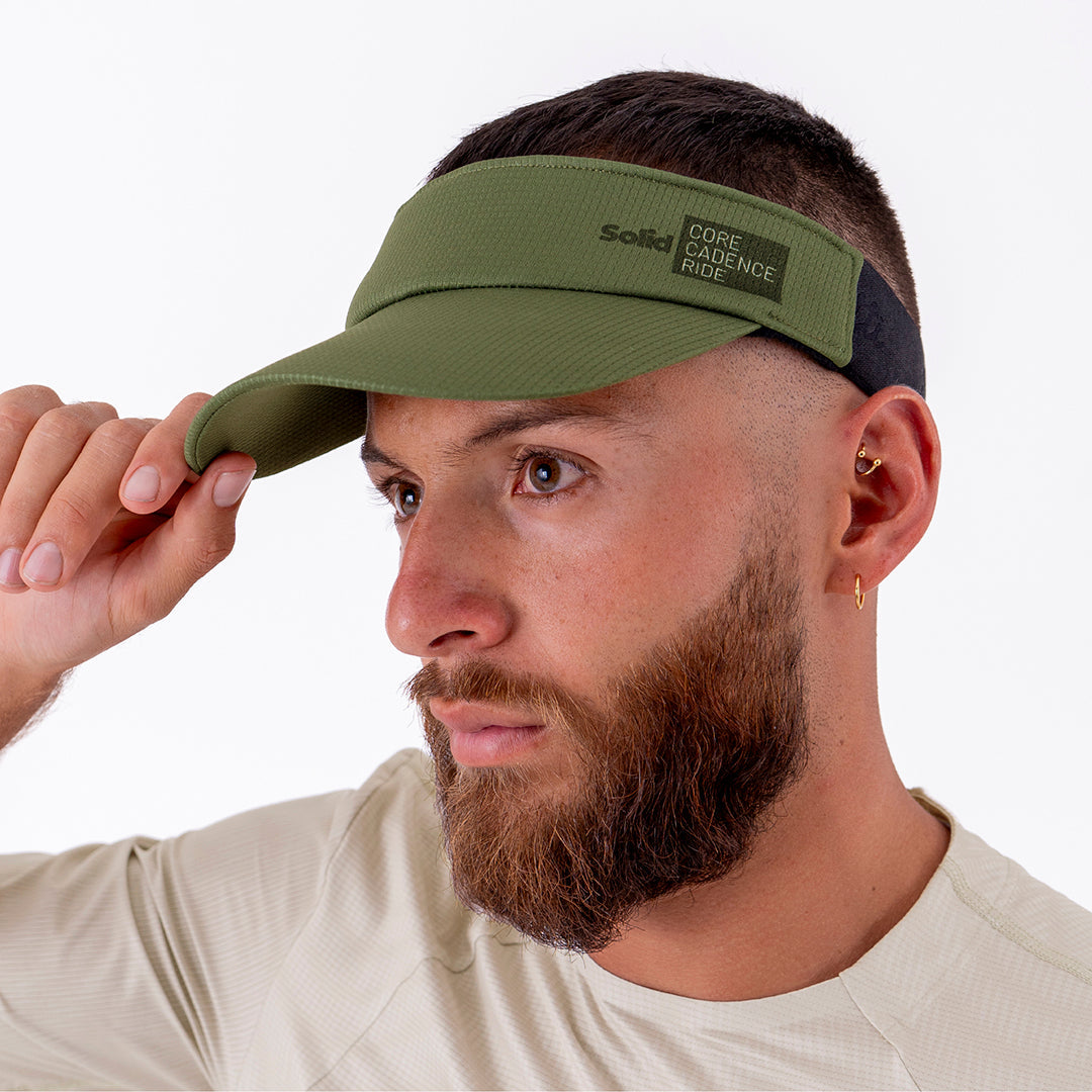 SOLID GREEN UNISEX RUNNING VISOR
