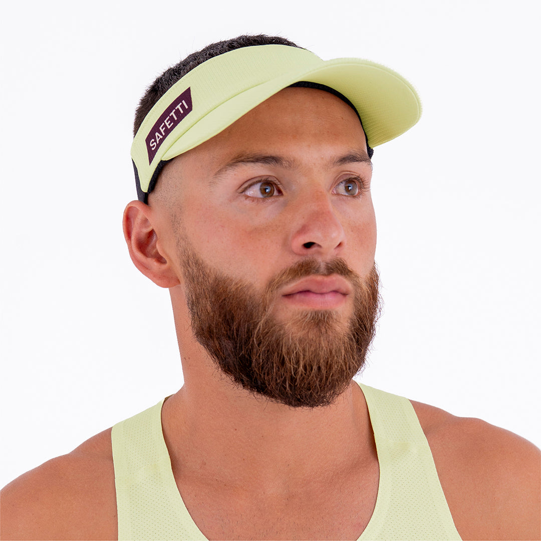 SOLID YELLOW UNISEX RUNNING VISOR