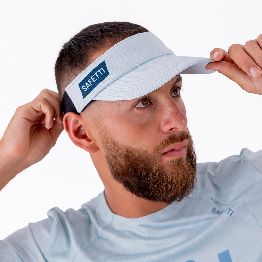 SOLID LIGHT BLUE UNISEX RUNNING VISOR